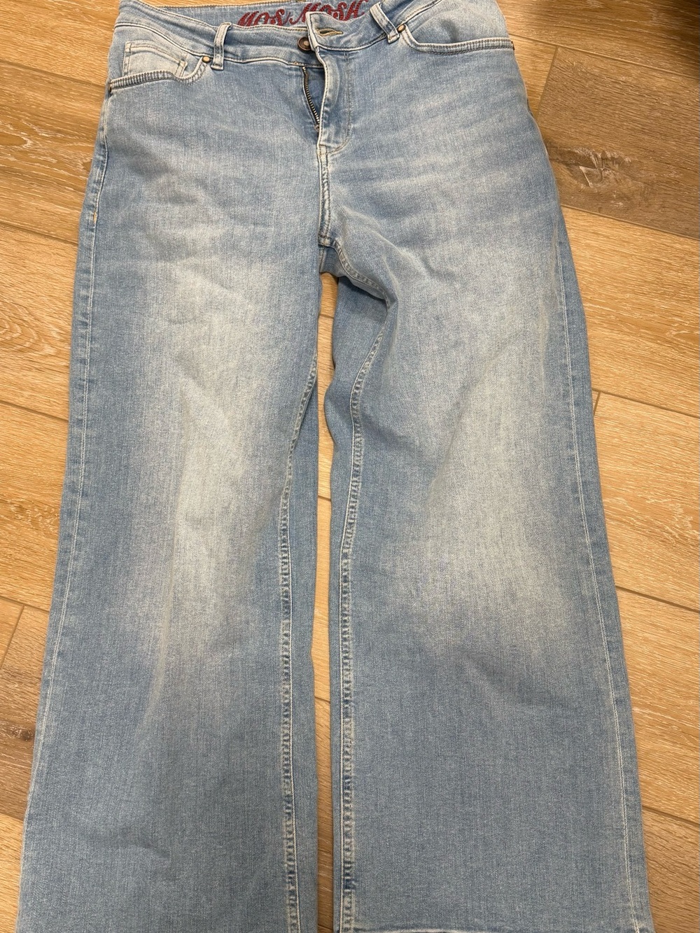 High-Rise Light Blue Wide Leg Jeans for Women